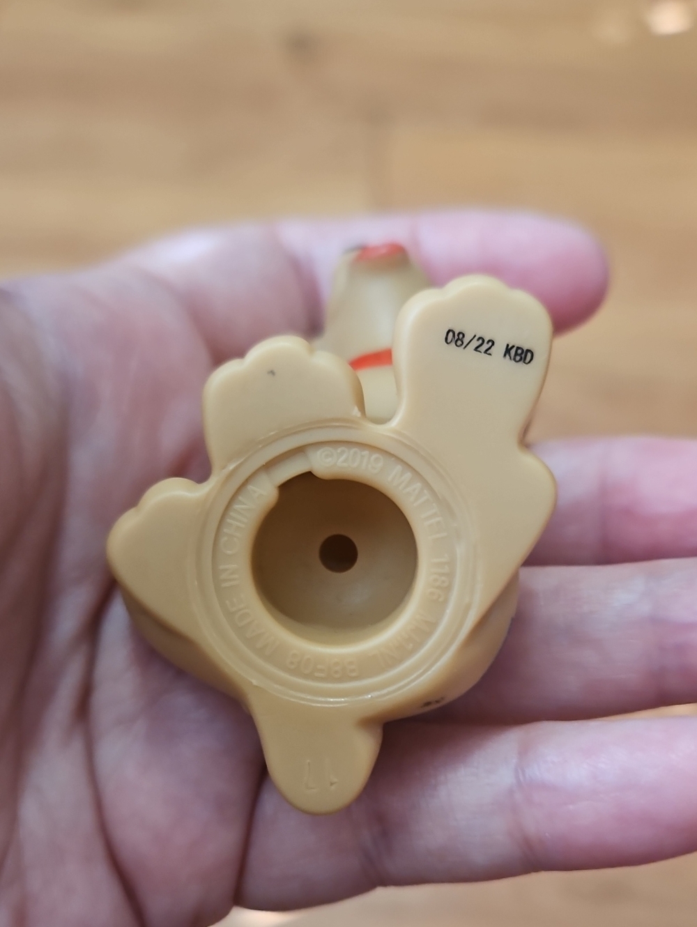 Fisher Price Little People tan puppy dog figure with a red collar - Picture 9 of 9